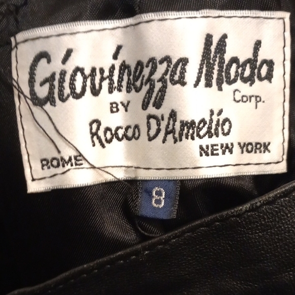🖤 Vintage Giovinezza Moda by Rocco D'Amelio Leather Pants – Italian Designer - Picture 5 of 7